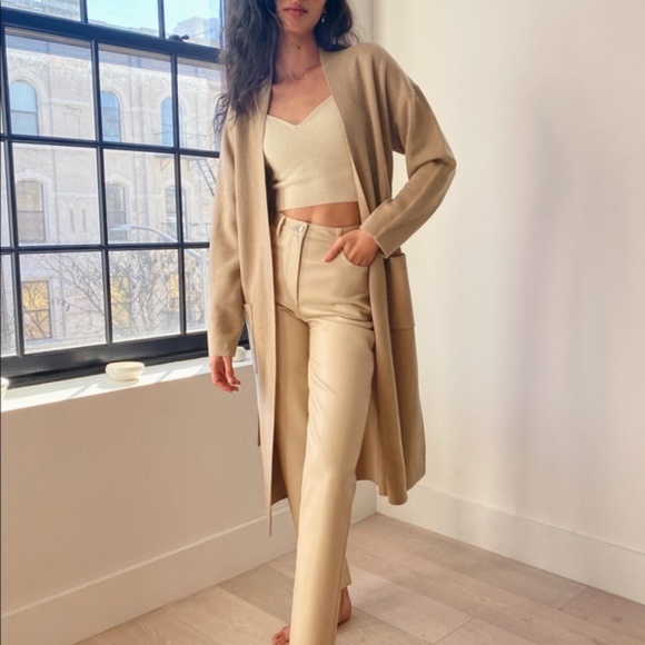 Wilfred Belize Cardigan in Heather Dark Oatmeal - Picture 3 of 8